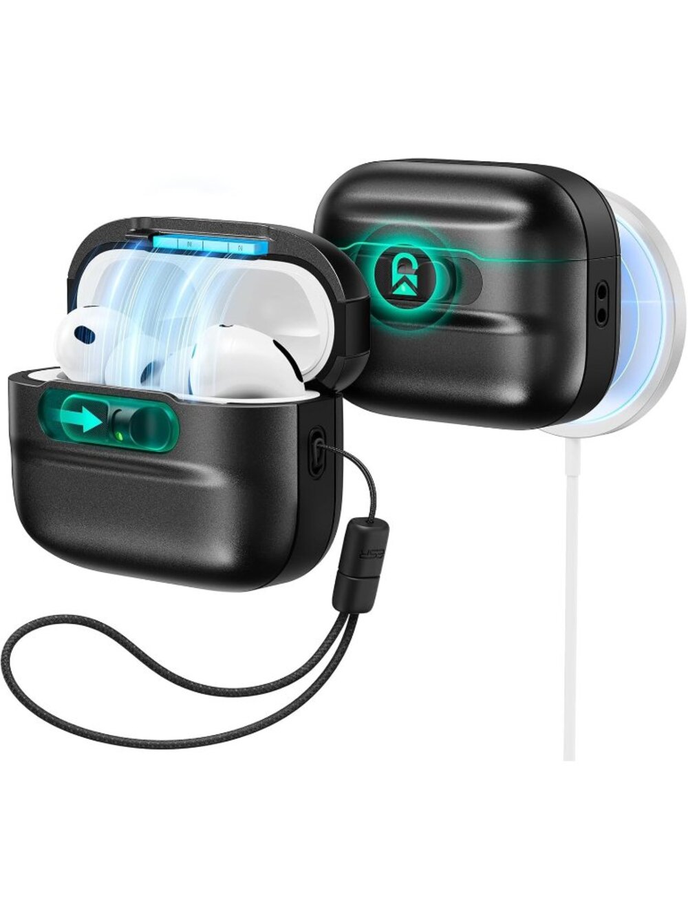 ESR AirPods Pro 3 Case (2025) MagSafe Ready, Magnetic Lock Full Drop Protection